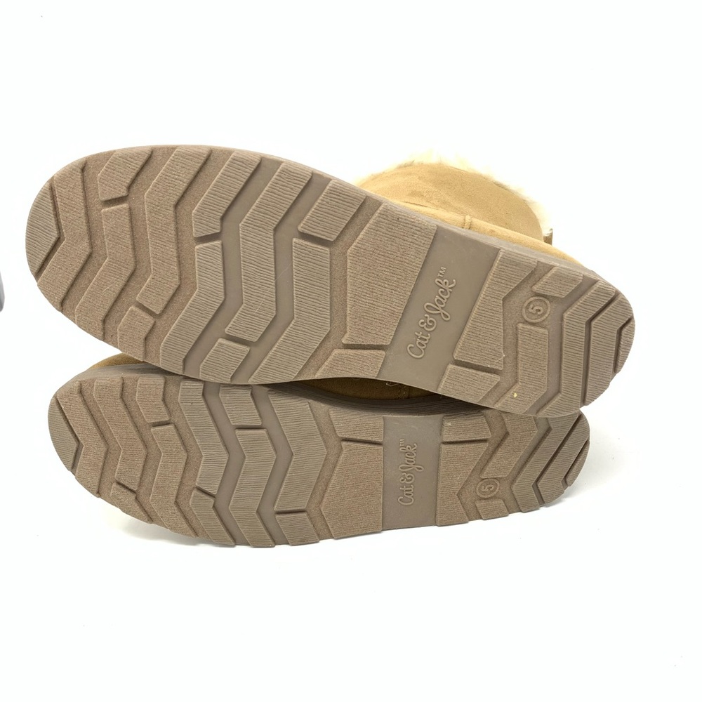 NWT Cat & Jack Girls' Haiden Tan Winter Boots - Picture 11 of 12